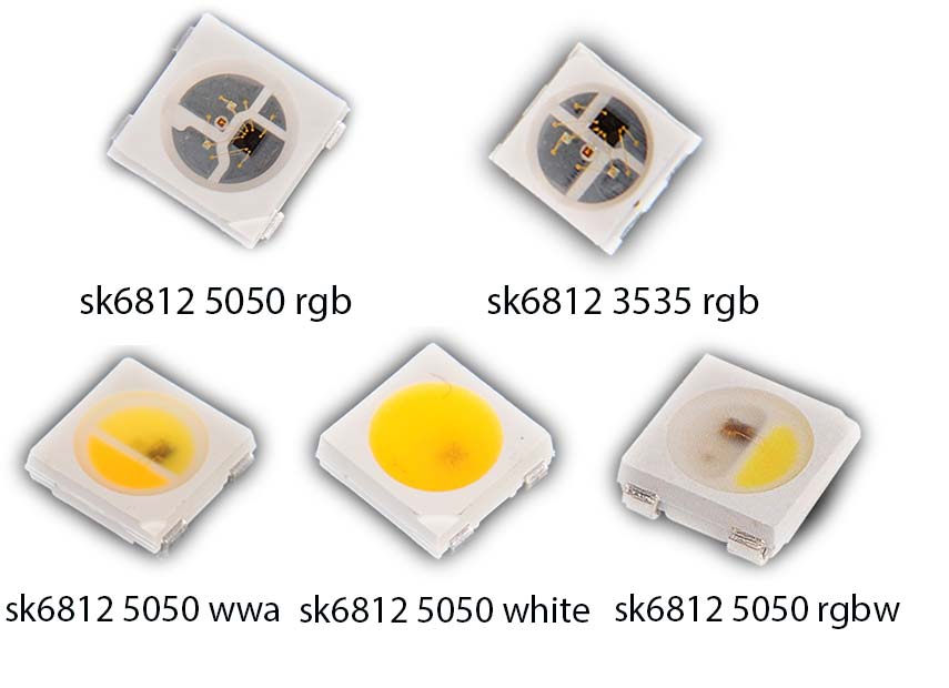 5050 Individually Addressable Digital 5V – SK6812 Chip –